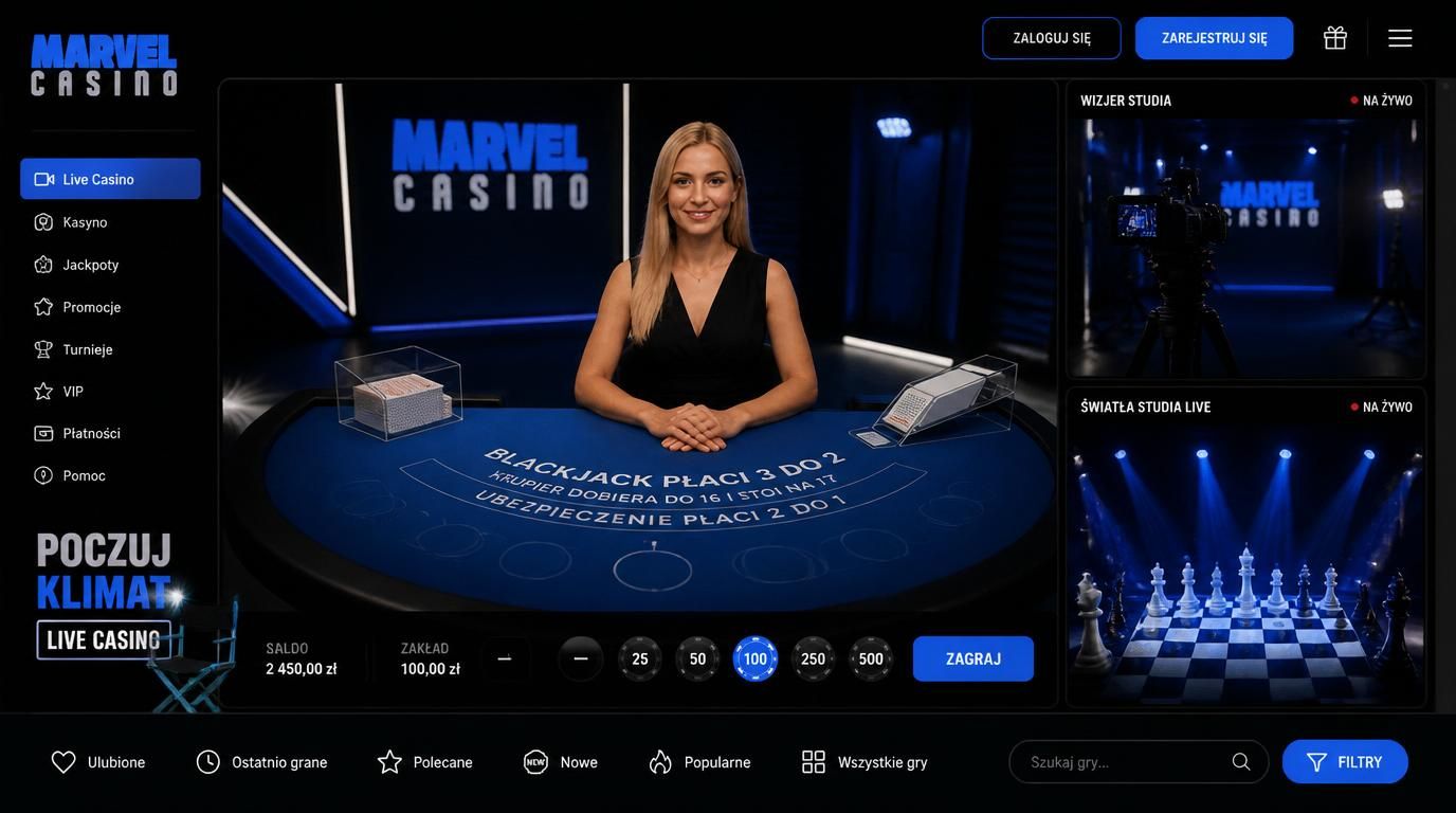 Stolik Live Casino